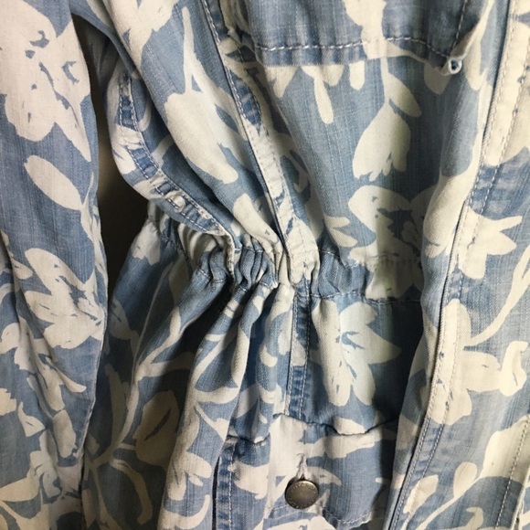 Draw strings floral soft jacket FOXCROFT blue - Picture 8 of 8